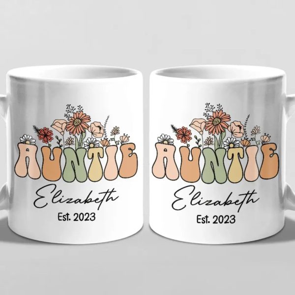 Love Being Called Auntie - Family Personalized Custom Mug - Gift For Family Members Love Being Called Auntie - Family Personalized Custom Mug - Gift For Family Members