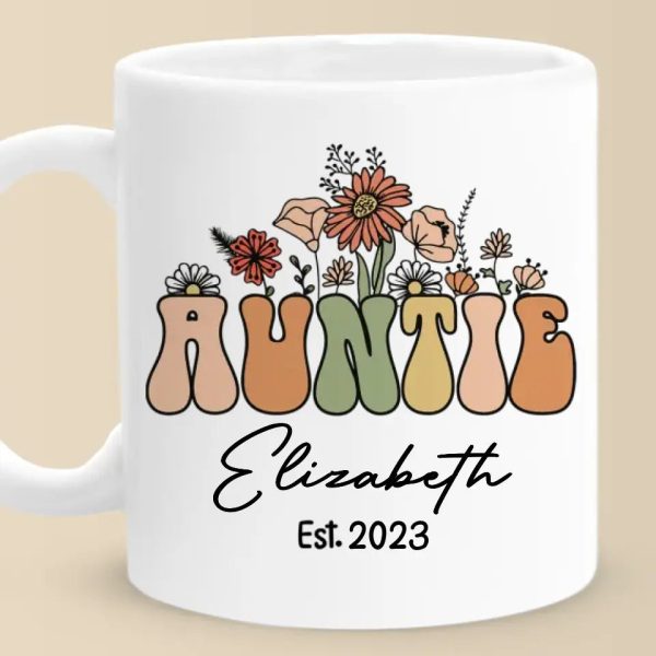 Love Being Called Auntie - Family Personalized Custom Mug - Gift For Family Members Love Being Called Auntie - Family Personalized Custom Mug - Gift For Family Members
