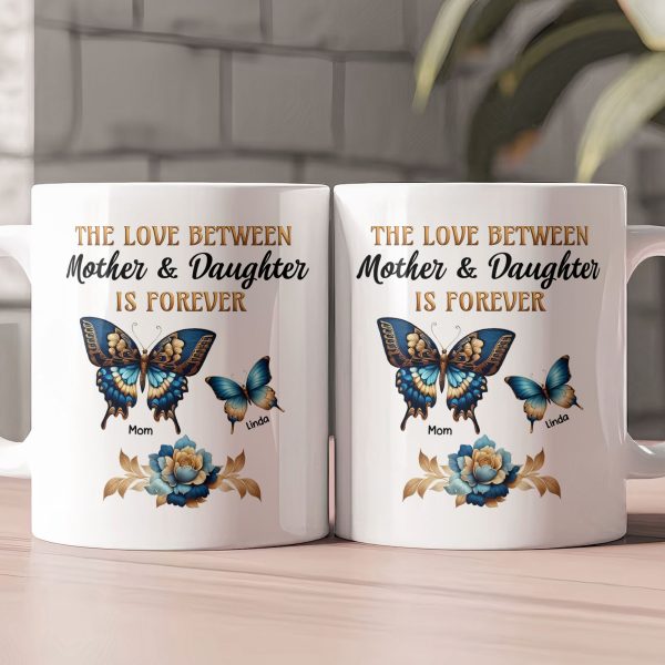 Love Between Mother & Daughters - Personalized Mug Love Between Mother & Daughters - Personalized Mug