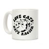 Love Cats Hate Racism Coffee Mug Love Cats Hate Racism Coffee Mug