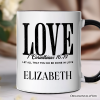Love Corinthians 16:14 Christian Personalized Mug, Bible Verse Faith Inspirational Gift with Custom Name Love Corinthians 16:14 Christian Personalized Mug, Bible Verse Faith Inspirational Gift with Custom Name