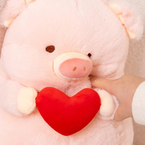 Love Heart Pig Plush Toy