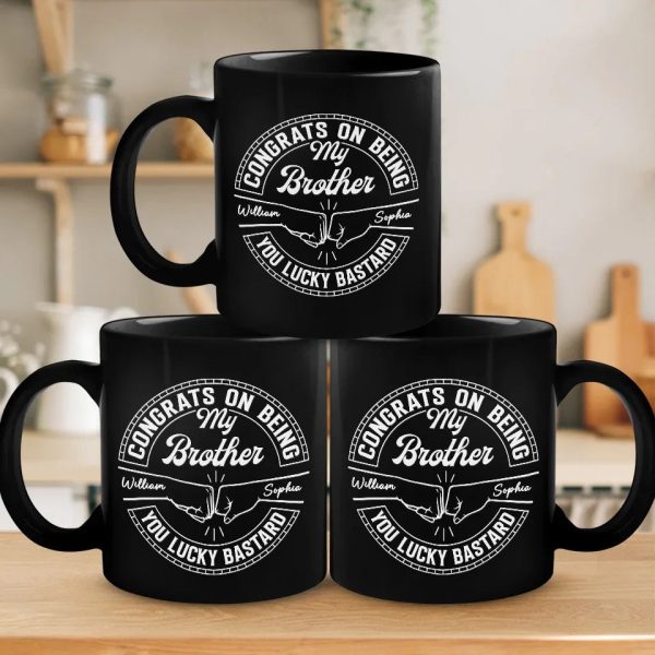 Love Makes A Family - Family Personalized Custom Black Mug - Gift For Family Members Love Makes A Family - Family Personalized Custom Black Mug - Gift For Family Members