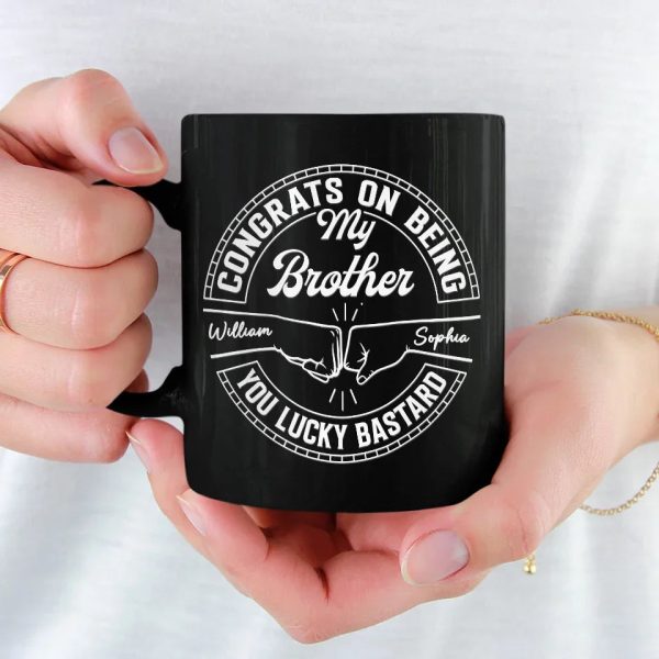 Love Makes A Family - Family Personalized Custom Black Mug - Gift For Family Members Love Makes A Family - Family Personalized Custom Black Mug - Gift For Family Members