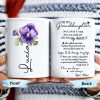 Love Message For Granddaughter With Pansy Flower And Heart - Personalized Custom Coffee Mug - FM028_MG Love Message For Granddaughter With Pansy Flower And Heart - Personalized Custom Coffee Mug - FM028_MG