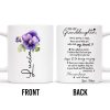 Love Message For Granddaughter With Pansy Flower And Heart - Personalized Custom Coffee Mug - FM028_MG Love Message For Granddaughter With Pansy Flower And Heart - Personalized Custom Coffee Mug - FM028_MG