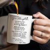 Love Message For Granddaughter With Pansy Flower And Heart - Personalized Custom Coffee Mug - FM028_MG Love Message For Granddaughter With Pansy Flower And Heart - Personalized Custom Coffee Mug - FM028_MG