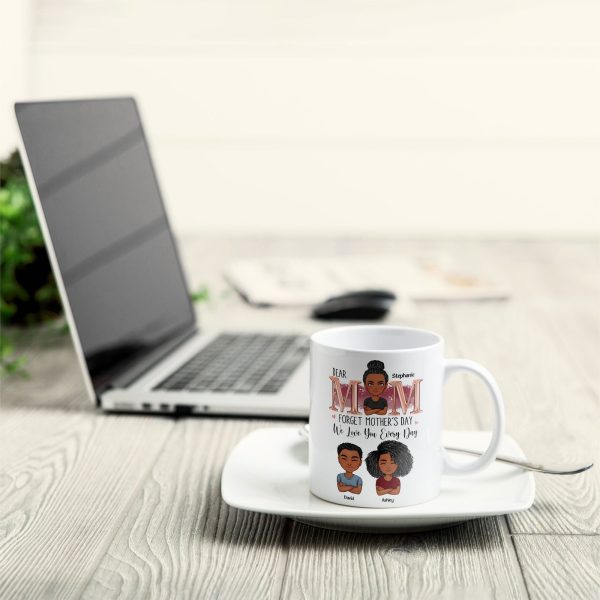 Love Mom Every Day - Personalized Mug Love Mom Every Day - Personalized Mug