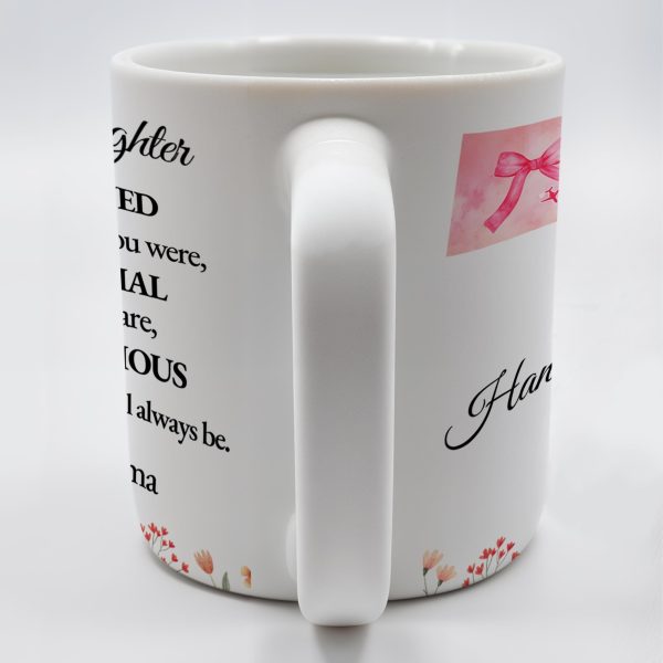 Loved Little Girl To Precious Granddaughter Heart and Bow Design - Personalized Custom Coffee Mug - GDT197_MG Loved Little Girl To Precious Granddaughter Heart and Bow Design - Personalized Custom Coffee Mug - GDT197_MG
