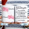 Loved Little Girl To Precious Granddaughter Heart and Bow Design - Personalized Custom Coffee Mug - GDT197_MG Loved Little Girl To Precious Granddaughter Heart and Bow Design - Personalized Custom Coffee Mug - GDT197_MG