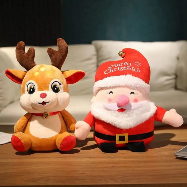 Lovely Santa Claus & Elk Plush Toys