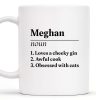 Loves A Cheeky Gin, Awful Cook, Obsessed With Cats Mug - Personalized Custom Coffee Mug - BST132_MG Loves A Cheeky Gin, Awful Cook, Obsessed With Cats Mug - Personalized Custom Coffee Mug - BST132_MG