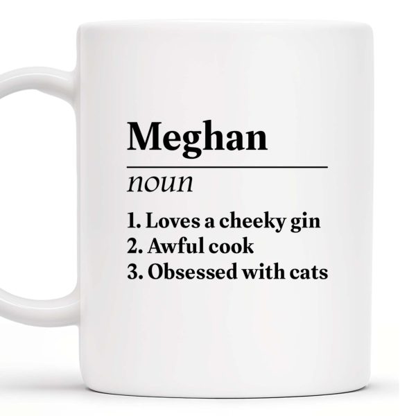 Loves A Cheeky Gin, Awful Cook, Obsessed With Cats Mug - Personalized Custom Coffee Mug - BST132_MG Loves A Cheeky Gin, Awful Cook, Obsessed With Cats Mug - Personalized Custom Coffee Mug - BST132_MG