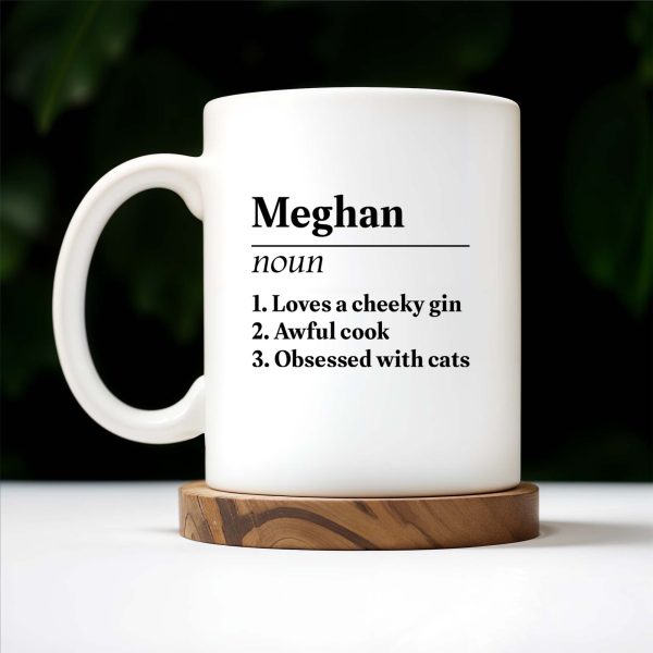 Loves A Cheeky Gin, Awful Cook, Obsessed With Cats Mug - Personalized Custom Coffee Mug - BST132_MG Loves A Cheeky Gin, Awful Cook, Obsessed With Cats Mug - Personalized Custom Coffee Mug - BST132_MG