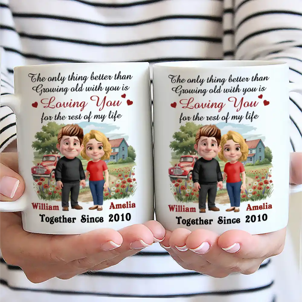 Loving You For The Rest Of My Life Couple - Personalized Mug Loving You For The Rest Of My Life Couple - Personalized Mug