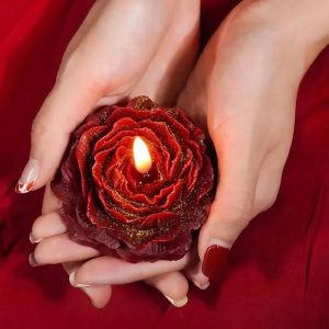 Low Heat Rose Scented Candle for Couples