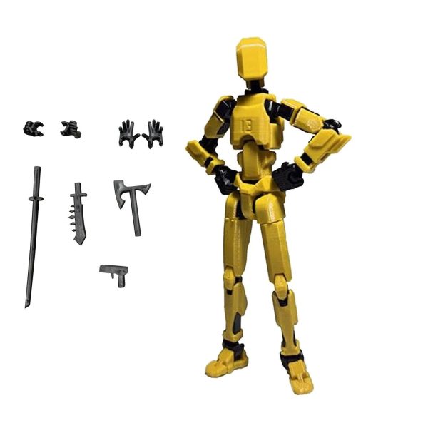 Lucky 13 Figure Toys Dummy 3D Printed Movable Shapeshift Robot Action Figuras