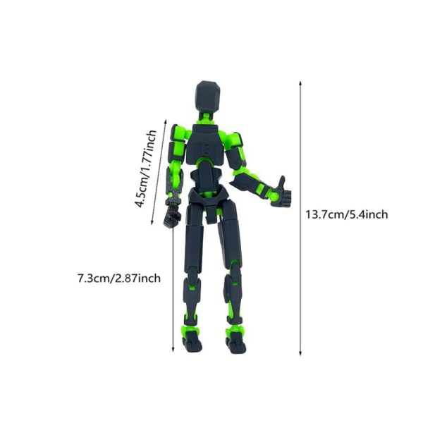 Lucky 13 Figure Toys Dummy 3D Printed Movable Shapeshift Robot Action Figuras