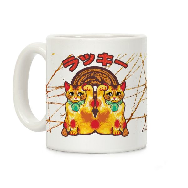 Lucky Cat Pop Art Coffee Mug Lucky Cat Pop Art Coffee Mug