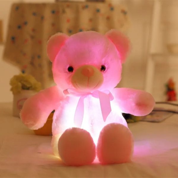 Luminous 30CM Teddy Bear Plush Pillow - Perfect Gift for Kids!