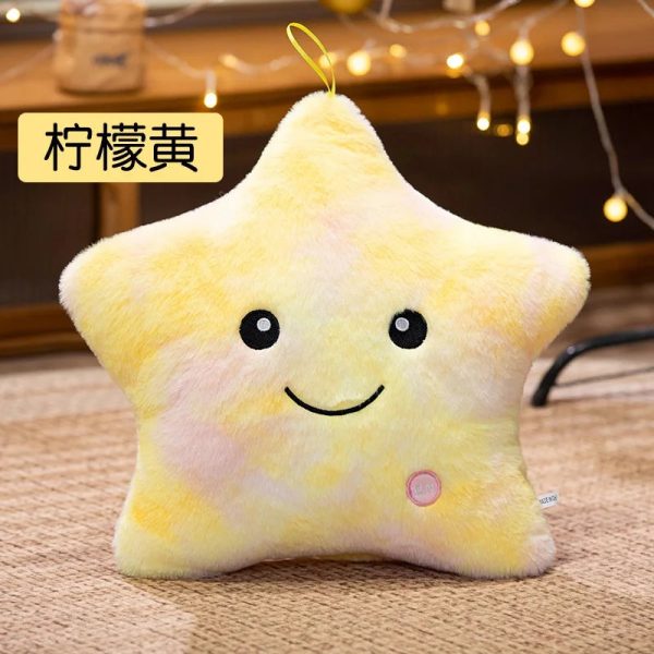 Luminous Five-Pointed Star Plush Toy - Soft Glowing Doll Pillow Luminous Five-Pointed Star Plush Toy - Soft Glowing Doll Pillow