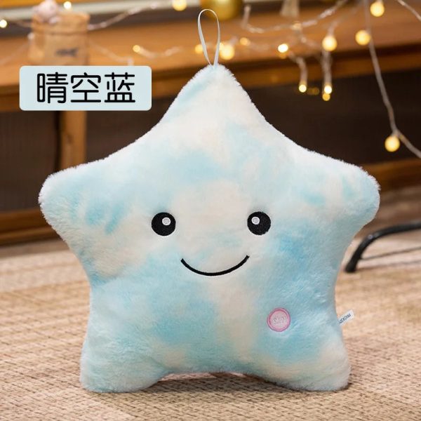 Luminous Five-Pointed Star Plush Toy - Soft Glowing Doll Pillow Luminous Five-Pointed Star Plush Toy - Soft Glowing Doll Pillow