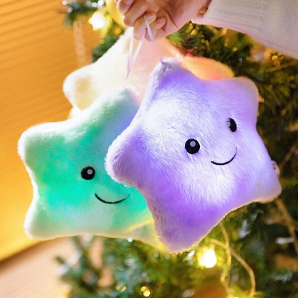 Luminous Five-Pointed Star Plush Toy - Soft Glowing Doll Pillow Luminous Five-Pointed Star Plush Toy - Soft Glowing Doll Pillow