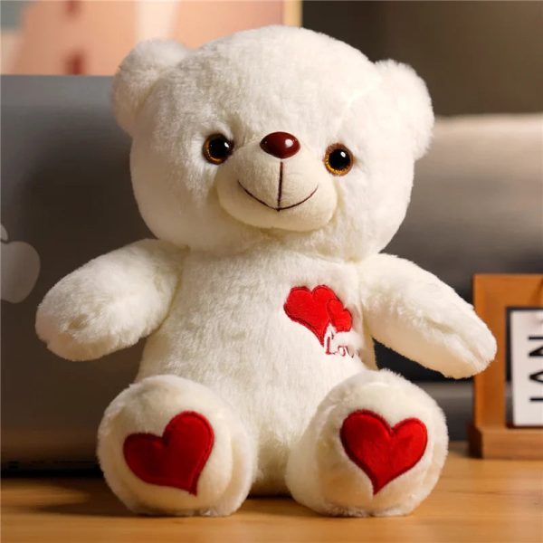 Luminous Plush Bear with Bowtie and Rose Heart 30cm Luminous Plush Bear with Bowtie and Rose Heart 30cm