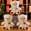 Luminous Plush Bear with Bowtie and Rose Heart 30cm Luminous Plush Bear with Bowtie and Rose Heart 30cm