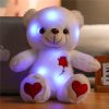 Luminous Plush Bear with Bowtie and Rose Heart 30cm Luminous Plush Bear with Bowtie and Rose Heart 30cm