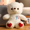 Luminous Plush Bear with Bowtie and Rose Heart 30cm Luminous Plush Bear with Bowtie and Rose Heart 30cm