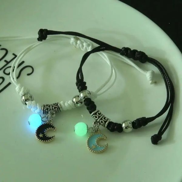 Luminous Star Matching Charm Bracelets Set of 2