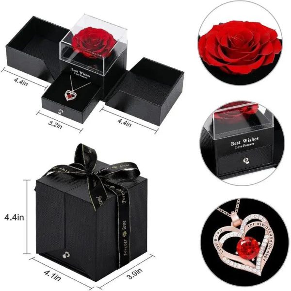 Luxurious Rose Gift Box Necklace Luxurious Rose Gift Box Necklace