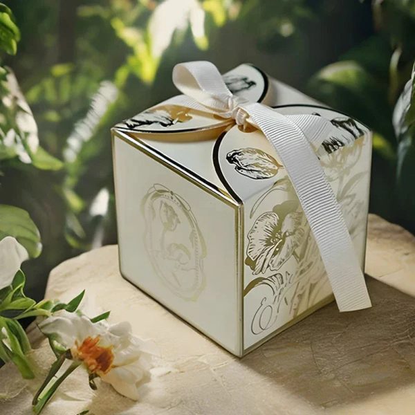 Luxury Gold Wedding Candy Boxes 400PCS Paper Gift Box Luxury Gold Wedding Candy Boxes 400PCS Paper Gift Box