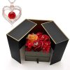 Luxury Rose Jewelry Gift Box With Bow