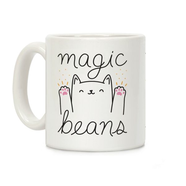 Magic Beans Cat Coffee Mug Magic Beans Cat Coffee Mug