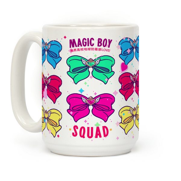 Magic Boy Anime Bows Coffee Mug Magic Boy Anime Bows Coffee Mug