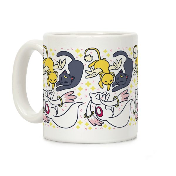 Magical Mascots - Luna, Kero and Kyubey Coffee Mug Magical Mascots - Luna, Kero and Kyubey Coffee Mug