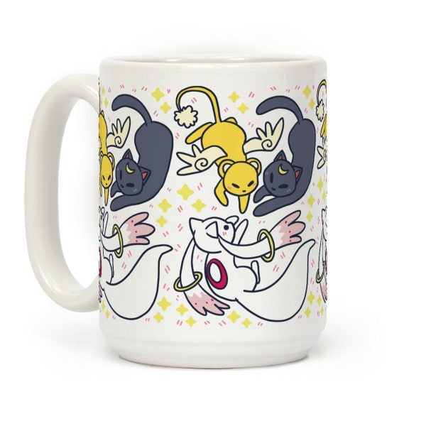 Magical Mascots - Luna, Kero and Kyubey Coffee Mug Magical Mascots - Luna, Kero and Kyubey Coffee Mug