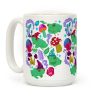 Magical Mushroom Frogs Pattern Coffee Mug Magical Mushroom Frogs Pattern Coffee Mug
