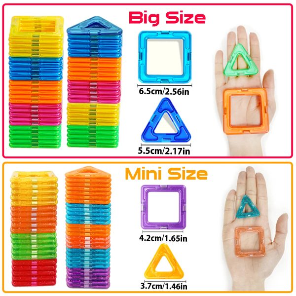 Magnetic Building Blocks Big Size and Mini Size Magnetic Building Blocks Big Size and Mini Size