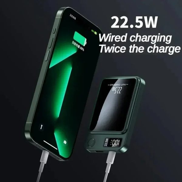 Magnetic Wireless Led Display Fast Charging Power Bank Magnetic Wireless Led Display Fast Charging Power Bank