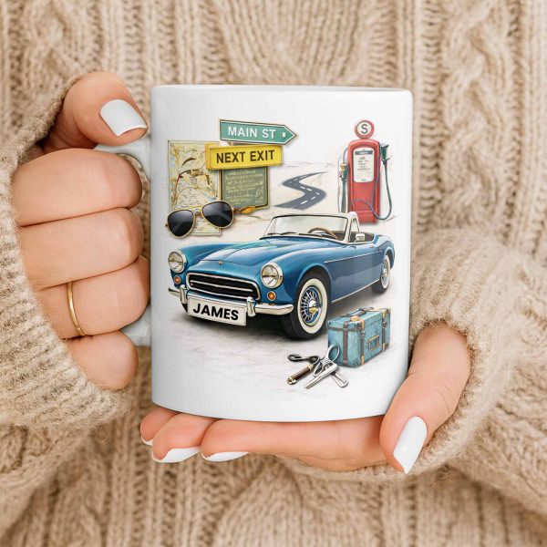 Main St Next Exit Vintage Car Design - Personalized Custom Coffee Mug - HOB031_MG Main St Next Exit Vintage Car Design - Personalized Custom Coffee Mug - HOB031_MG
