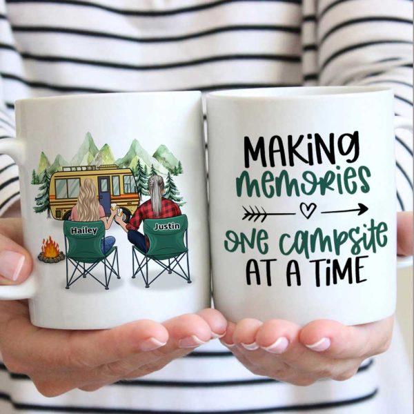 Making Memories One Campsite At A Time - Gift For Camping Couples, Personalized Mug Making Memories One Campsite At A Time - Gift For Camping Couples, Personalized Mug