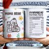 Mama Bear, Bear and Flowers Design - Personalized Custom Coffee Mug - MOM101_MG Mama Bear, Bear and Flowers Design - Personalized Custom Coffee Mug - MOM101_MG