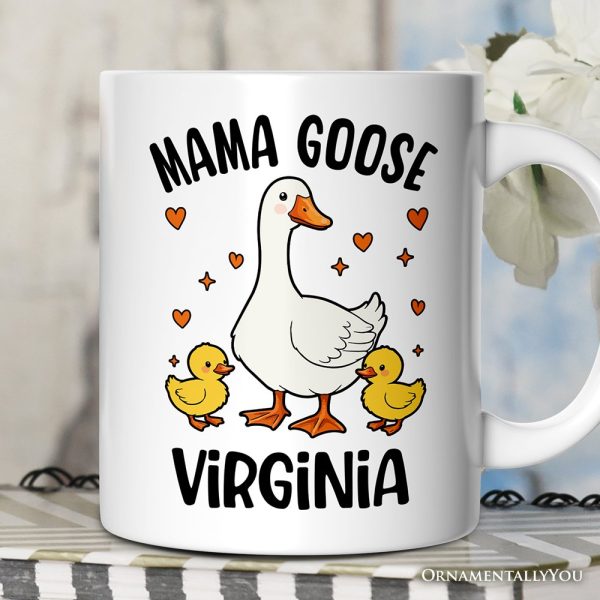 Mama Goose Personalized Mug, Mother Gift With Custom Name Mama Goose Personalized Mug, Mother Gift With Custom Name