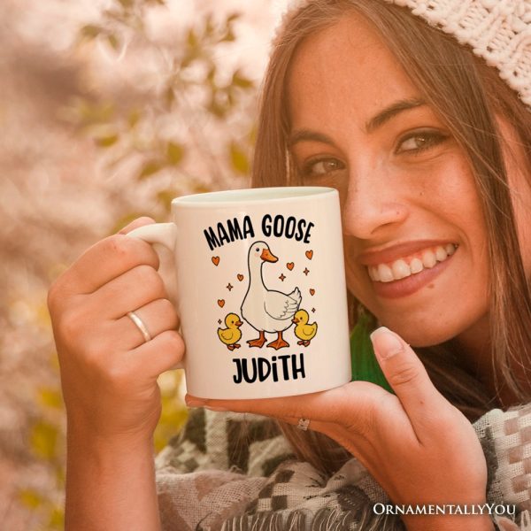 Mama Goose Personalized Mug, Mother Gift With Custom Name Mama Goose Personalized Mug, Mother Gift With Custom Name