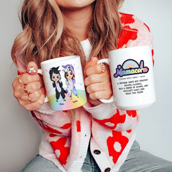 Mama Unicorn, Mother And Daughter Personalized Coffee Mug, Gift For Mama Mama Unicorn, Mother And Daughter Personalized Coffee Mug, Gift For Mama