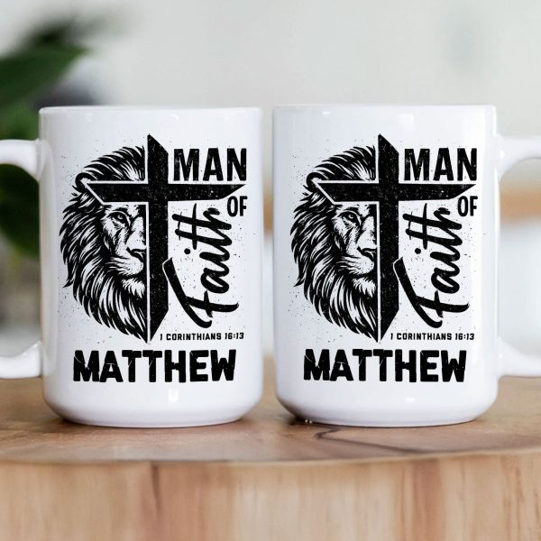 Man Of Faith Christian Bible Verse - Personalized Mug Man Of Faith Christian Bible Verse - Personalized Mug