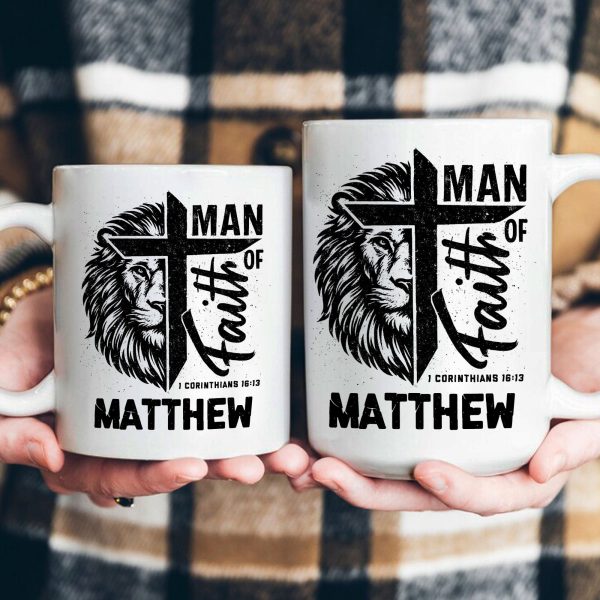 Man Of Faith Christian Bible Verse - Personalized Mug Man Of Faith Christian Bible Verse - Personalized Mug